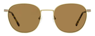 Lacoste Oval Color Stripe Sunglasses L251S 710 Matte Gold 52mm