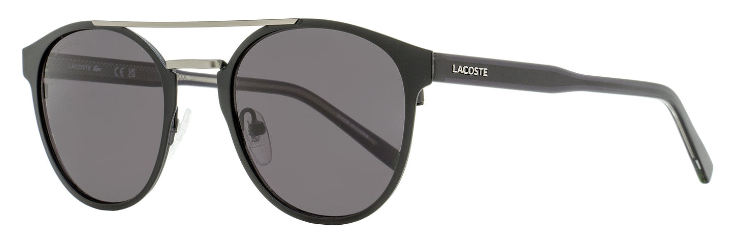 Lacoste Oval Double Bridge Sunglasses L263S 002 Black 53mm