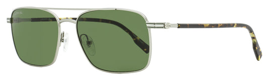 Lacoste Narrow Rectangular Sunglasses L264S 045 Silver/Tortoise 58mm