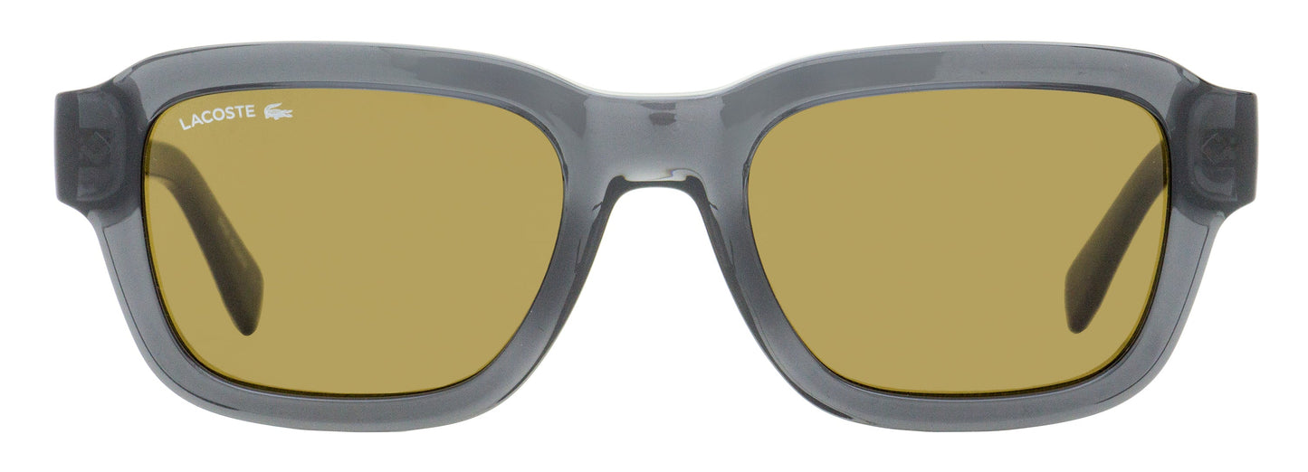 Lacoste L.12.12 Trim Rectangular Sunglasses L6048S 035 Transparent Gray 51mm