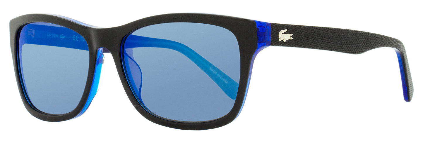 Lacoste Rectangular Sunglasses L683S 002 Black/Blue 55mm