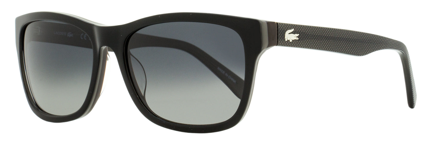 Lacoste Rectangular Sunglasses L683SP 001 Black/Gray 55mm