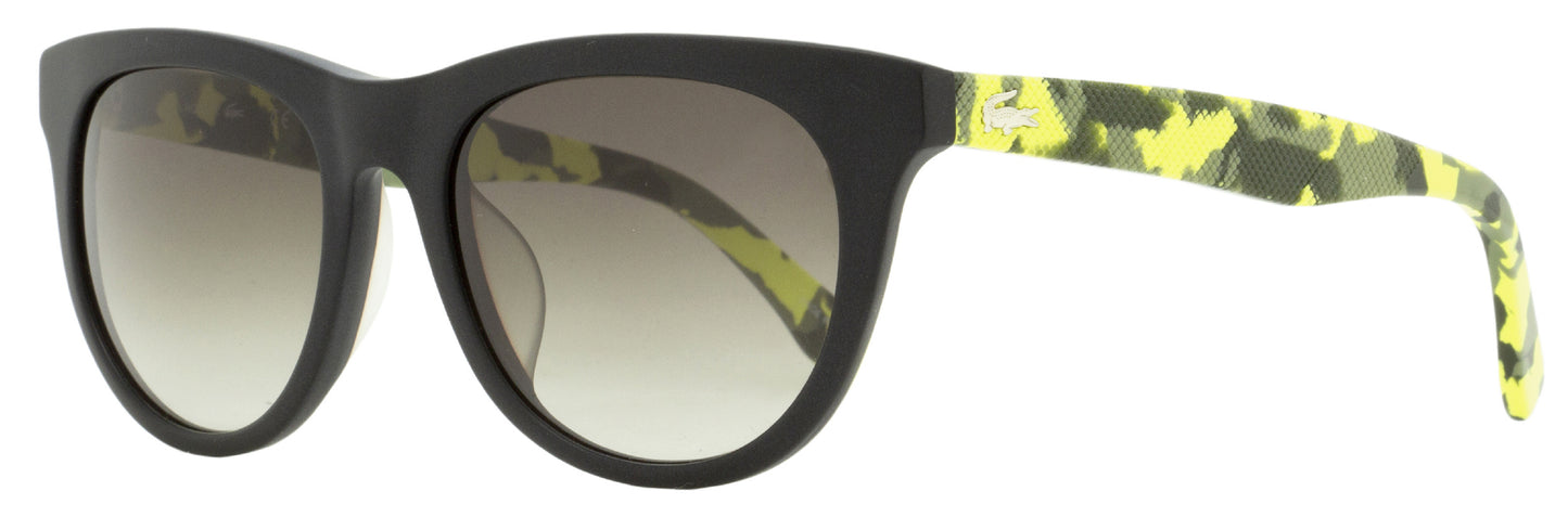 Lacoste Rectangular Sunglasses L806SA 004 Matte Black/Yellow Camo 53mm 806