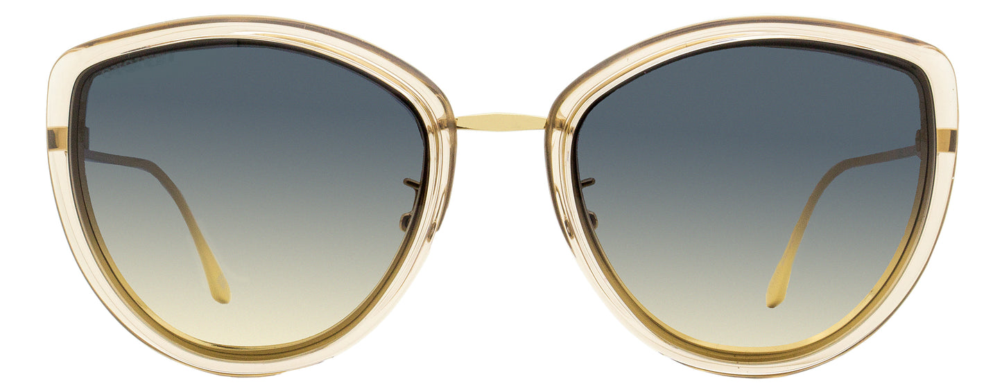 Longines Butterfly Sunglasses LG0010H 72W Champagne/Gold 56mm