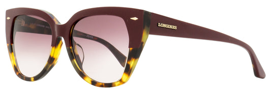 Longines Butterfly Sunglasses LG0016H 71T Bordeaux/Havana 55mm