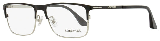 Longines LG5005-H Rectangular Eyeglasses 002 Matte Black/Ruthenium 56mm