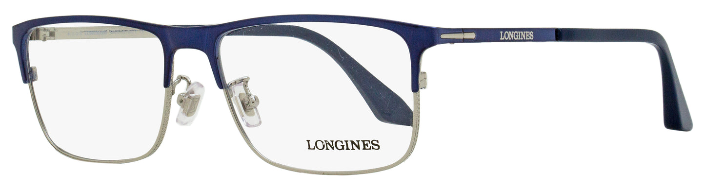 Longines LG5005-H Rectangular Eyeglasses 090 Blue/Ruthenium 56mm