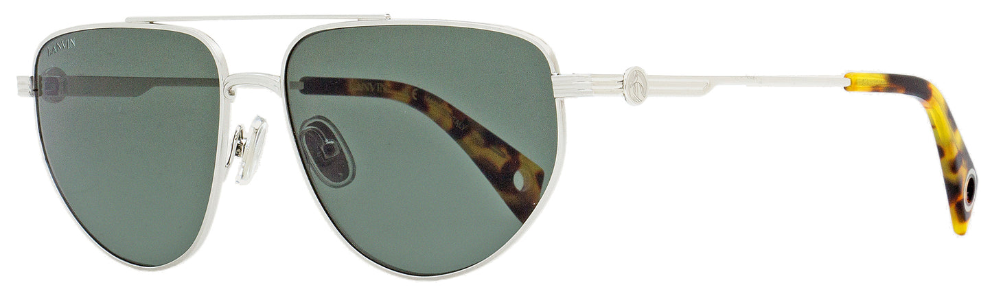 Lanvin Modified Avaitor Sunglasses LNV105S 045 Silver/Tortoise 58mm