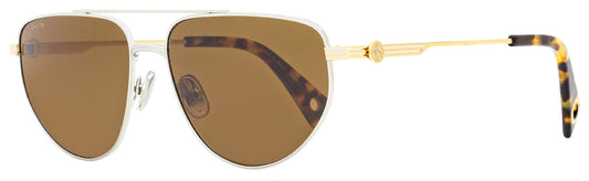 Lanvin Modified Avaitor Sunglasses LNV105S 046 Silver/Gold/Tortoise 58mm