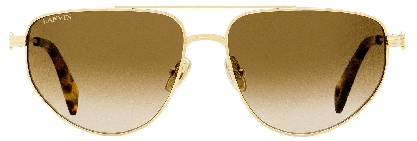 Lanvin Modified Avaitor Sunglasses LNV105S 740 Gold/Tortoise 58mm