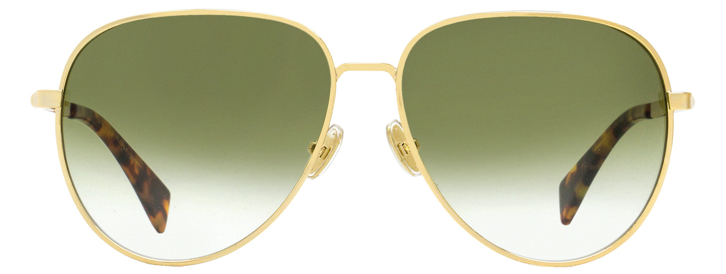 Lanvin Pilot Sunglasses LNV107S 715 Gold/Tortoise 61mm