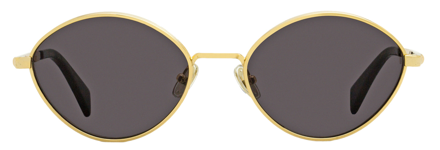 Lanvin Oval Sunglasses LNV116S 710 Gold/Black 57mm