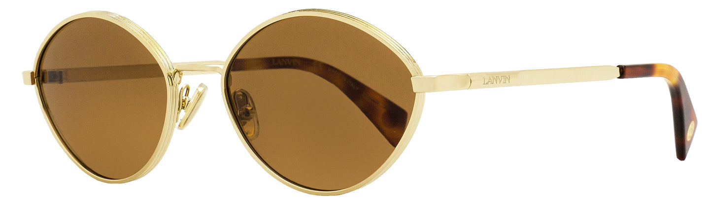 Lanvin Oval Sunglasses LNV116S 723 Gold/Havana 57mm