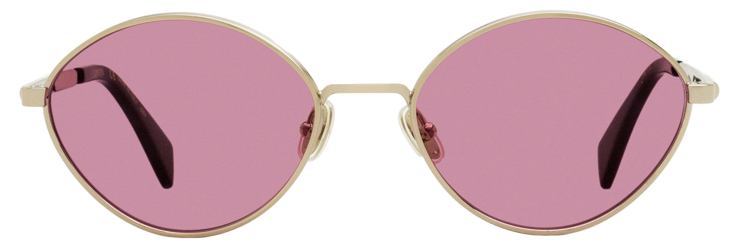 Lanvin Oval Sunglasses LNV116S 724 Gold/Blue 57mm