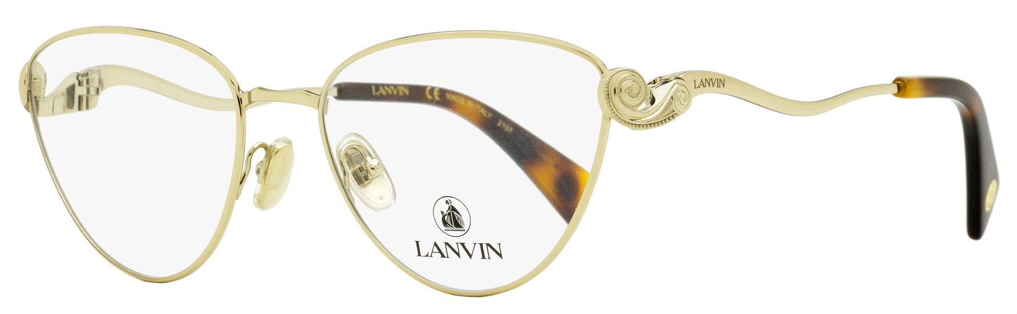 Lanvin LNV2110 Cat Eye Eyeglasses 722 Gold/Havana 54mm