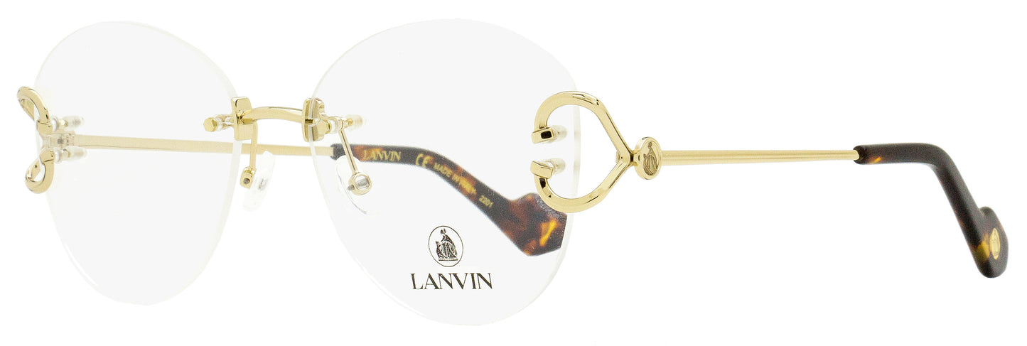 Lanvin LNV2119 Rimless Eyeglasses 700 Gold 55mm