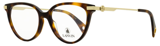 Lanvin LNV2614 Tea Cup Eyeglasses 214 Havana/Gold 53mm