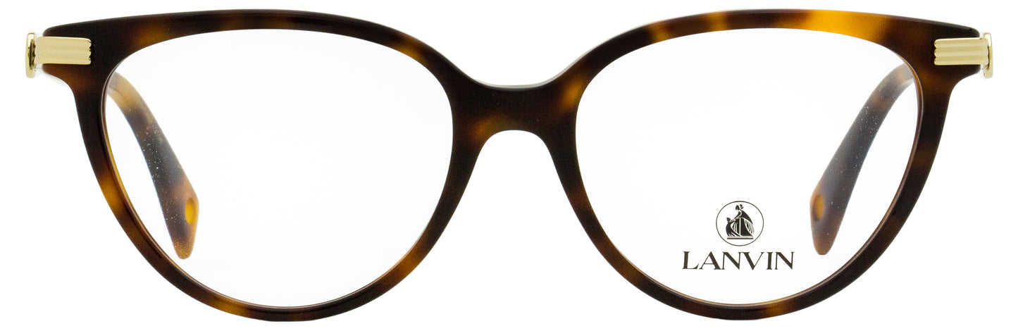 Lanvin LNV2614 Tea Cup Eyeglasses 214 Havana/Gold 53mm