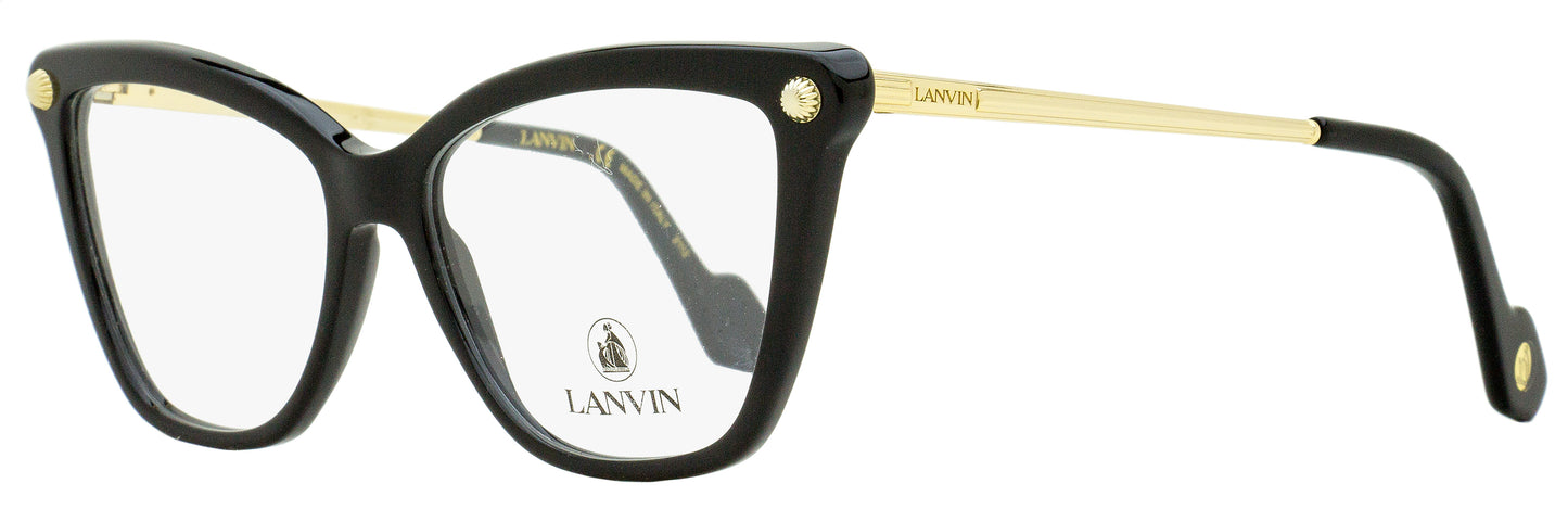 Lanvin Butterfly Eyeglasses LNV2622 001 Black/Gold 54mm