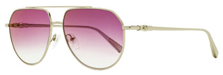 Longchamp Petite Pilot Sunglasses LO174S 716 Gold 57mm