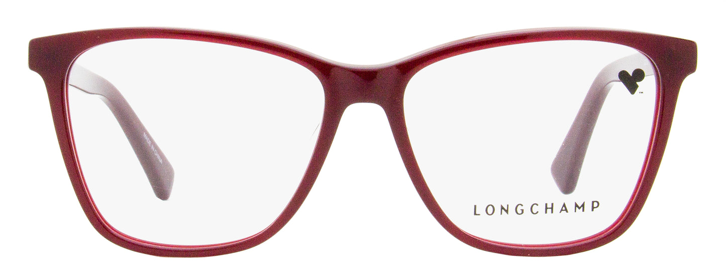 Longchamp Square Eyeglasses LO2700 601 Burgundy 52mm