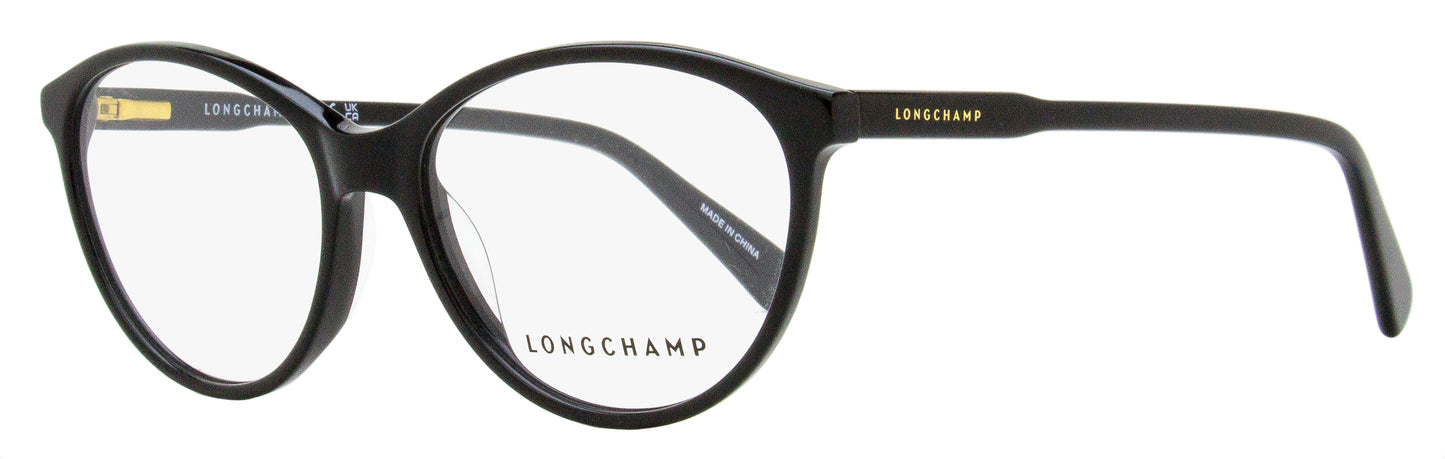 Longchamp Oval Eyeglasses LO2709 001 Black 53mm