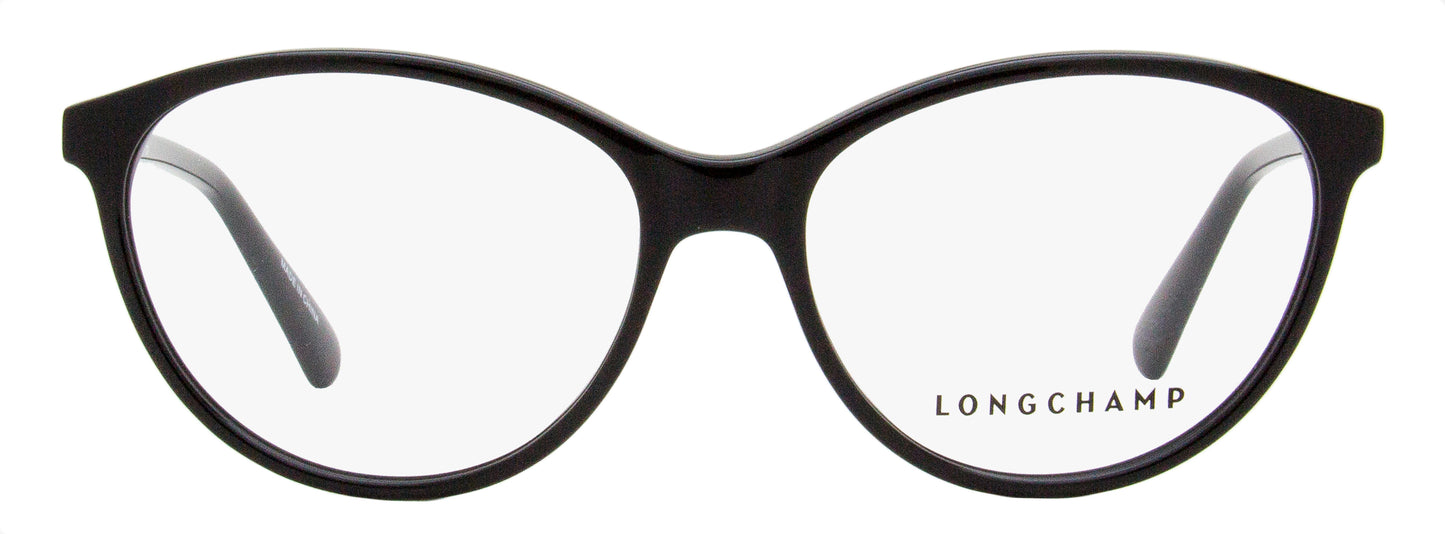 Longchamp Oval Eyeglasses LO2709 001 Black 53mm