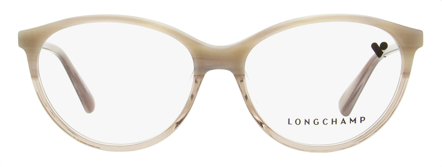 Longchamp Oval Eyeglasses LO2709 106 Gray Horn/Ivory 53mm