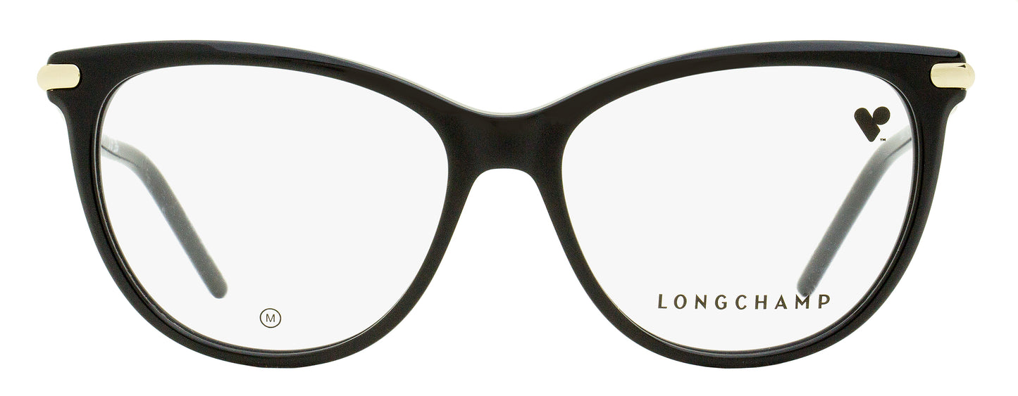 Longchamp Soft Oval Eyeglasses LO2727 001 Black 53mm