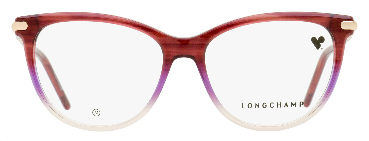Longchamp Soft Oval Eyeglasses LO2727 603 Burgundy-Pink 53mm