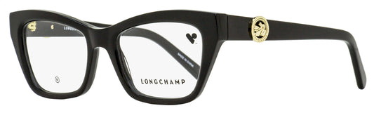 Longchamp Arching Brow Line Eyeglasses LO2762 001 Black 51mm