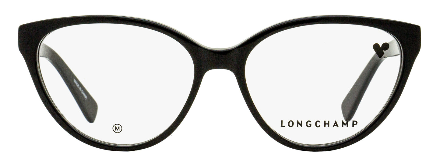 Longchamp Cat Eye Eyeglasses LO2764 001 Black 53mm