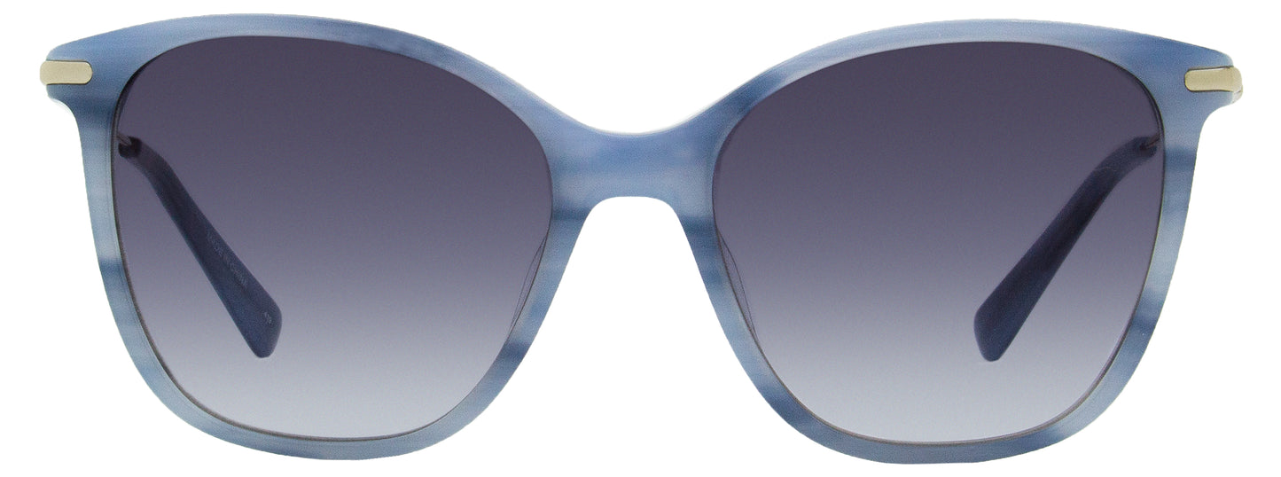 Longchamp Square Sunglasses LO660S 421 Blue Marble 54mm