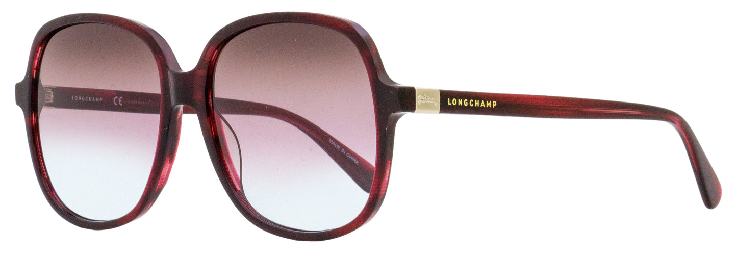 Longchamp Square Sunglasses LO668S 514 Marble Rouge 58mm