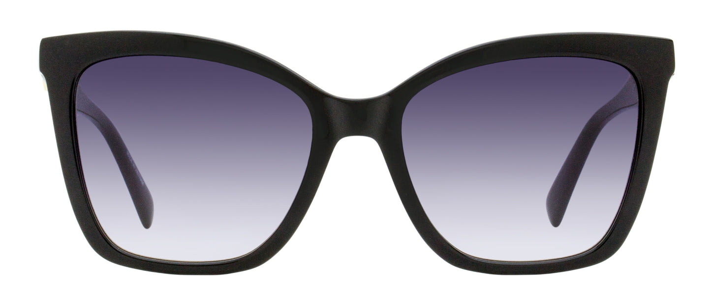 Longchamp Square Cat Eye Sunglasses LO742SN 001 Black 54mm