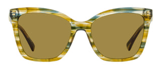 Longchamp Square Cat Eye Sunglasses LO742SN 211 Striped Brown/Petrol 54mm