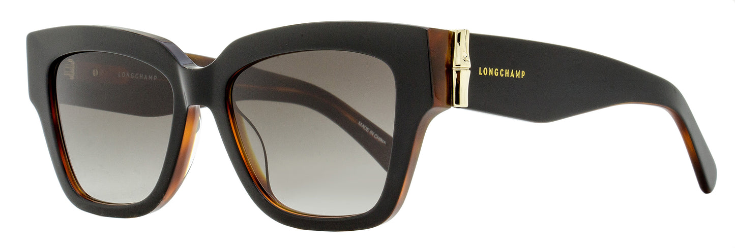 Longchamp Modified Rectangle Sunglasses LO745S 011 Black/Havana 53mm