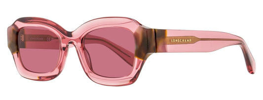 Longchamp Thick Rimmed Sunglasses LO749S 613 Transparent Rose 50mm