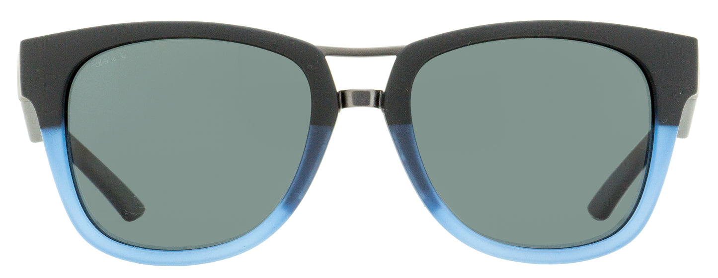 Smith Carbonic Sunglasses Landmark WKBEE Matte Black/Blue Polarized 53mm