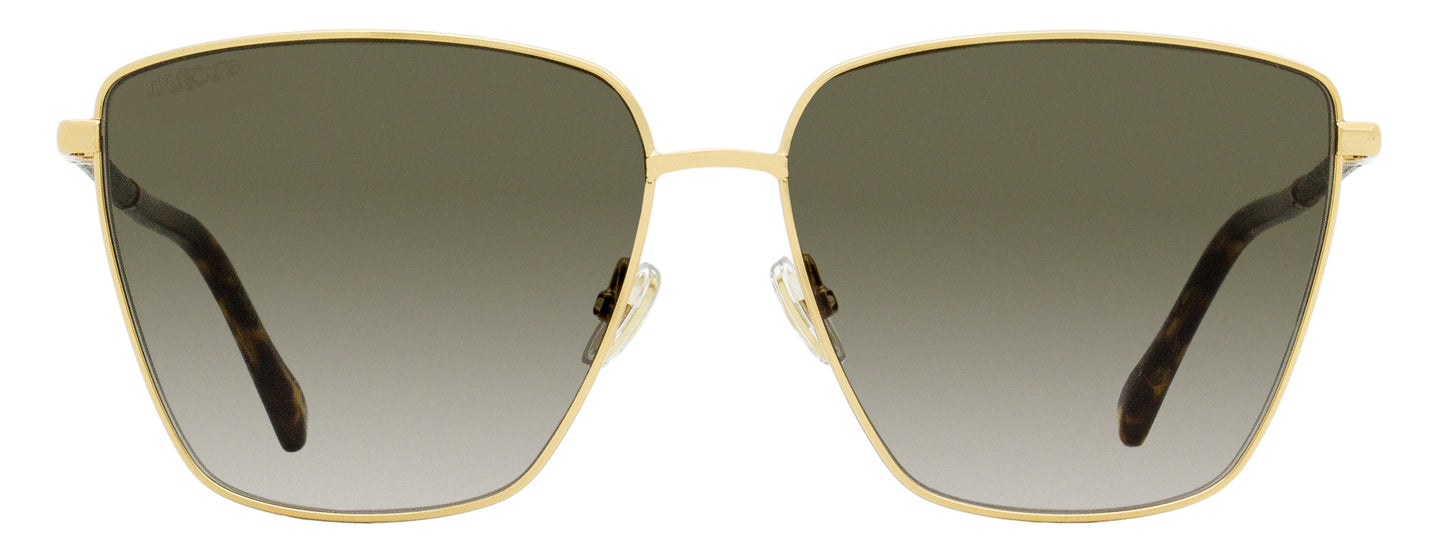 Jimmy Choo Square Lavi Sunglasses 06JHA Gold/Havana 60mm