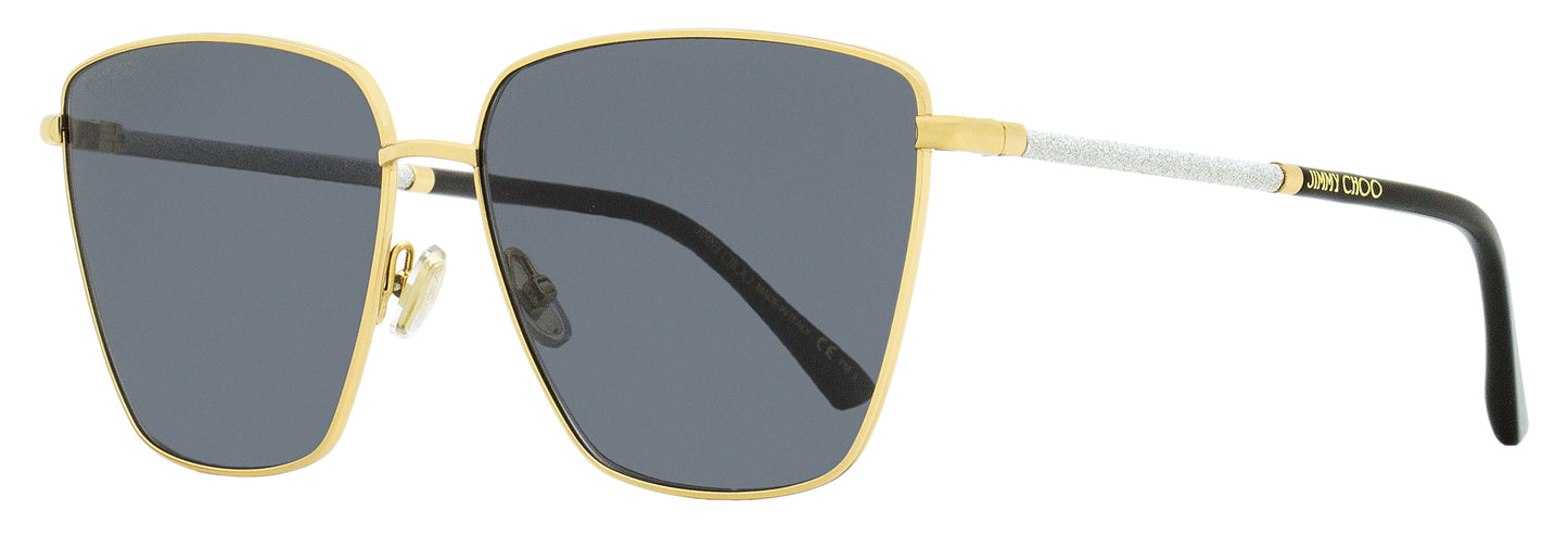 Jimmy Choo Square Lavi Sunglasses 2M2IR Gold/Black 60mm