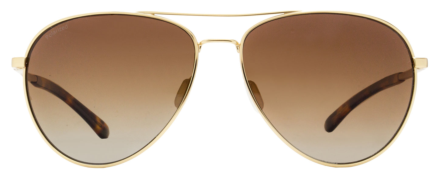 Smith Pilot Sunglasses Layback AOZLA Matte Gold/Havana Polarized 60mm