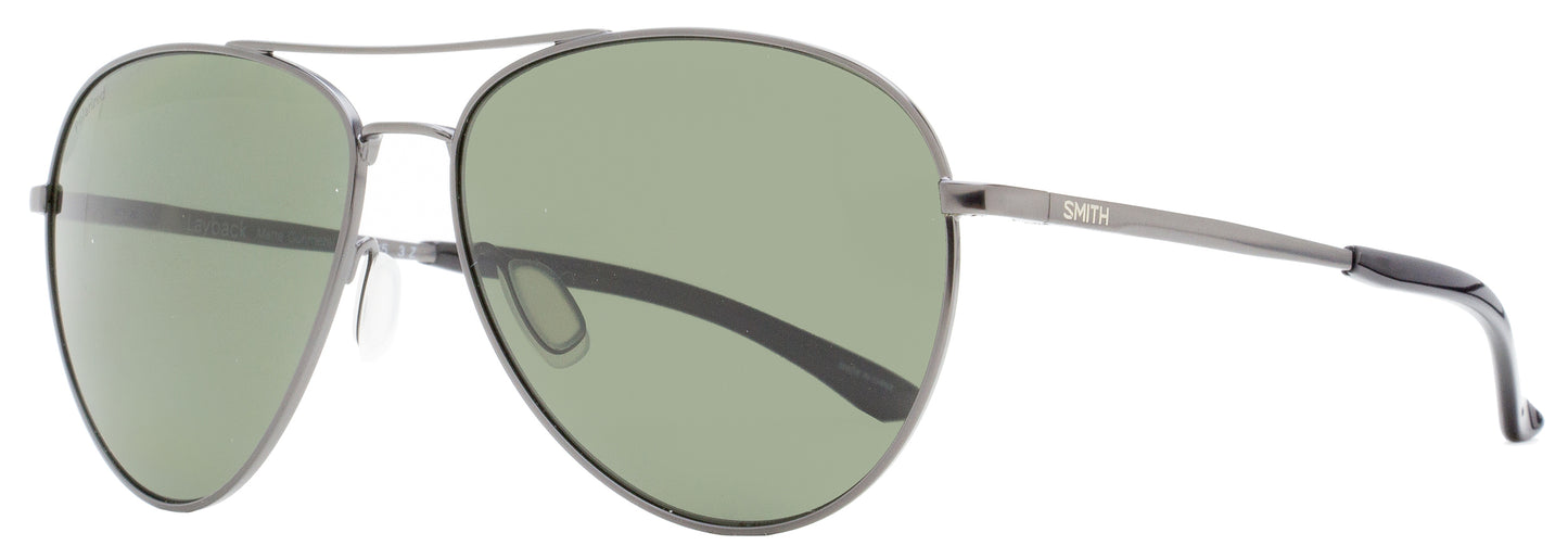 Smith Pilot Sunglasses Layback R80M9 Matte Gunmetal Polarized 60mm