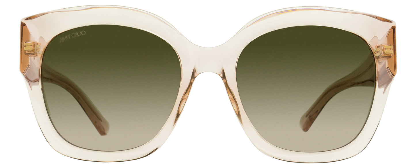 Jimmy Choo Square Sunglasses Leela FWMHA Nude 55mm