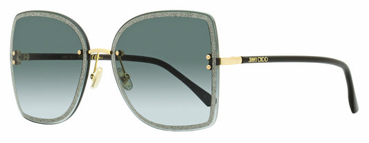 Jimmy Choo Square Leti Sunglasses 2M29O Black/Gold 62mm