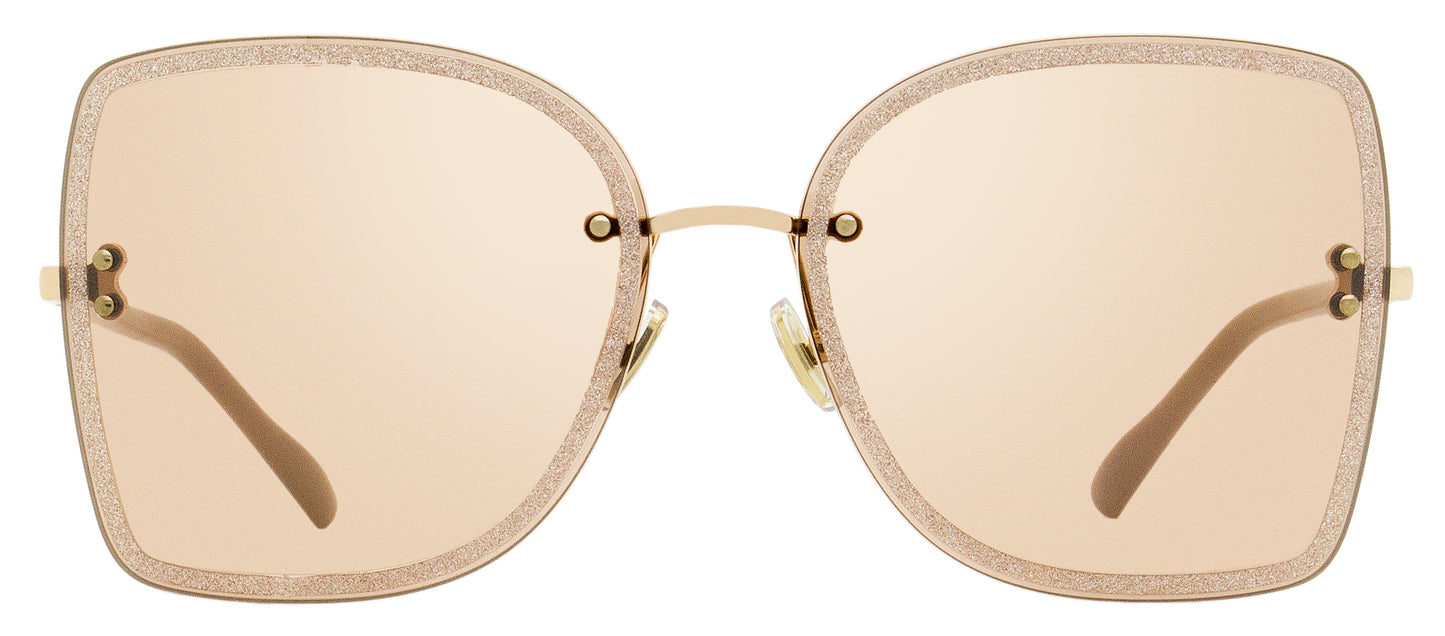 Jimmy Choo Square Leti Sunglasses FIB2S Nude/Gold 62mm