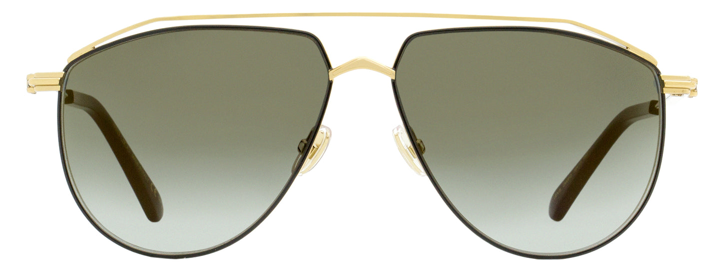 Jimmy Choo Pilot Sunglasses Lex 2M2FQ Black/Gold 59mm