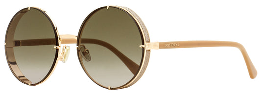Jimmy Choo Round Sunglasses Lilo/S PY3HA Copper-Gold/Nude 58mm