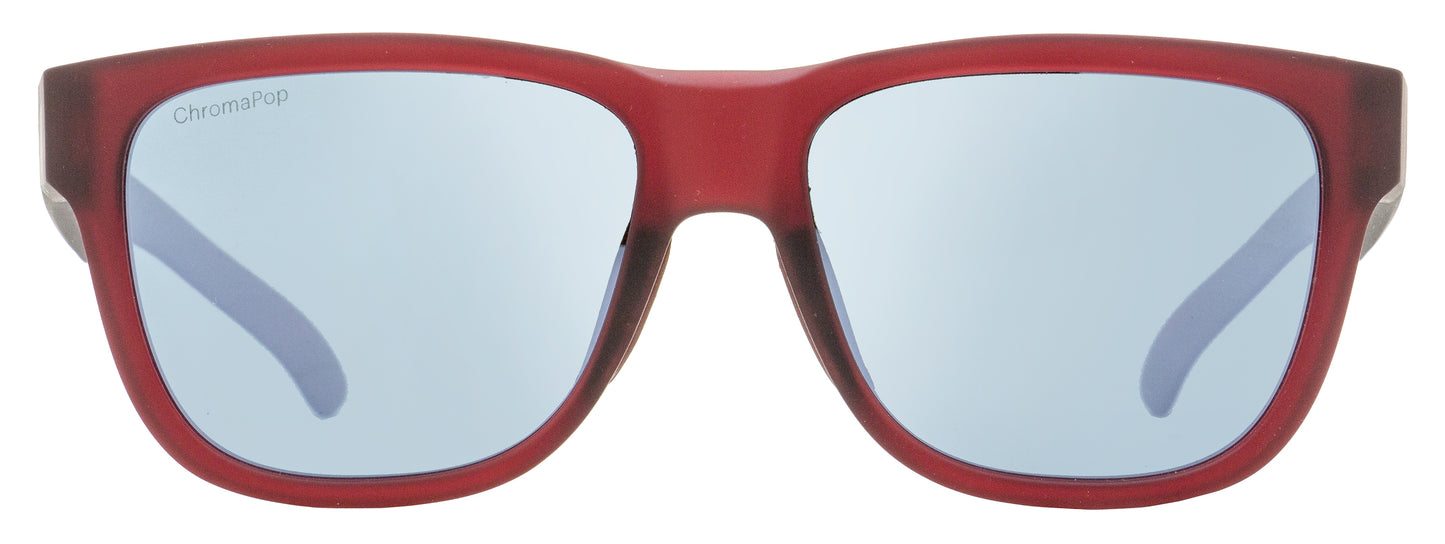 Smith ChromaPop Sunglasses Lowdown Slim 2 LPAOP Matte Burgundy Polarized 51mm