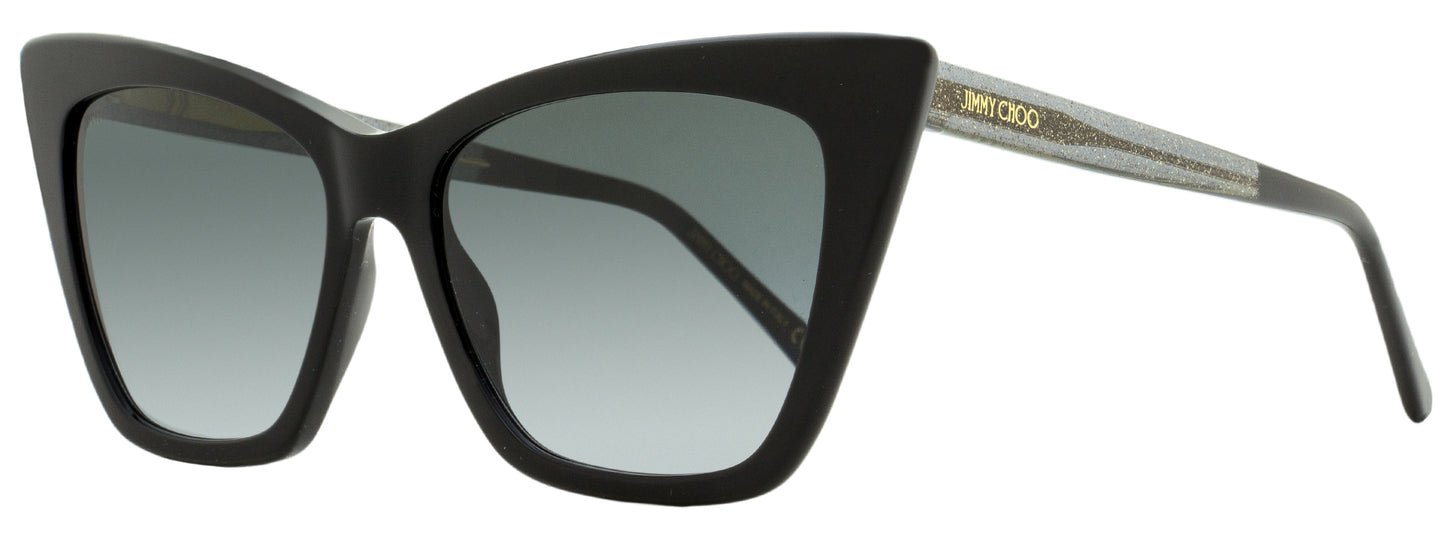 Jimmy Choo Cat Eye Sunglasses Lucine 8079O Black 55mm